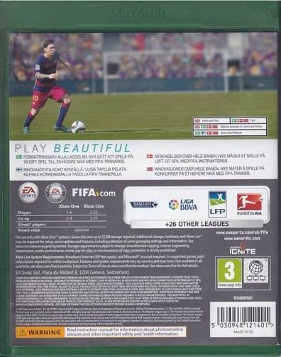 Fifa 16  - Xbox One Spil (A-Grade) (Genbrug)